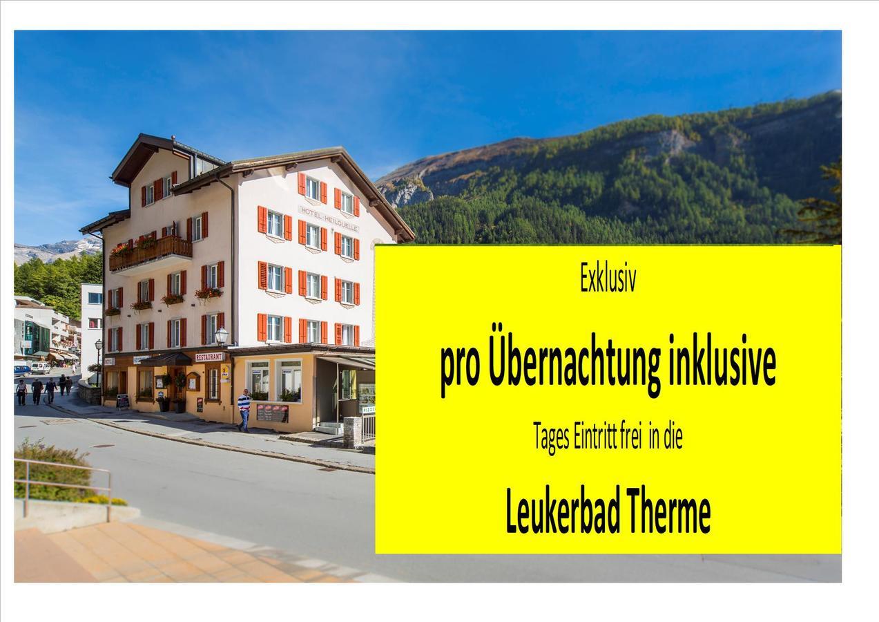 Hotel Heilquelle Leukerbad Buitenkant foto